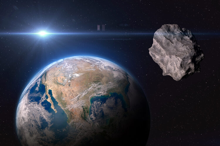 un asteroide se aproxima al planeta Tierra